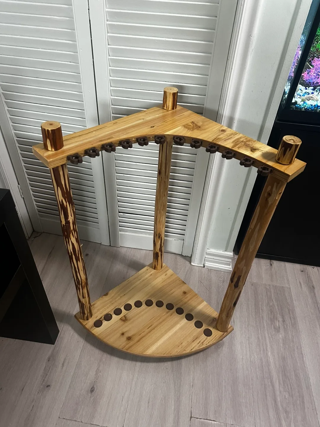 Wooden Fishing Rod Rack image indicator(4)