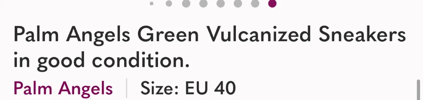 Palm Angels Canvas Shoes Size 40 EUR image indicator(10)