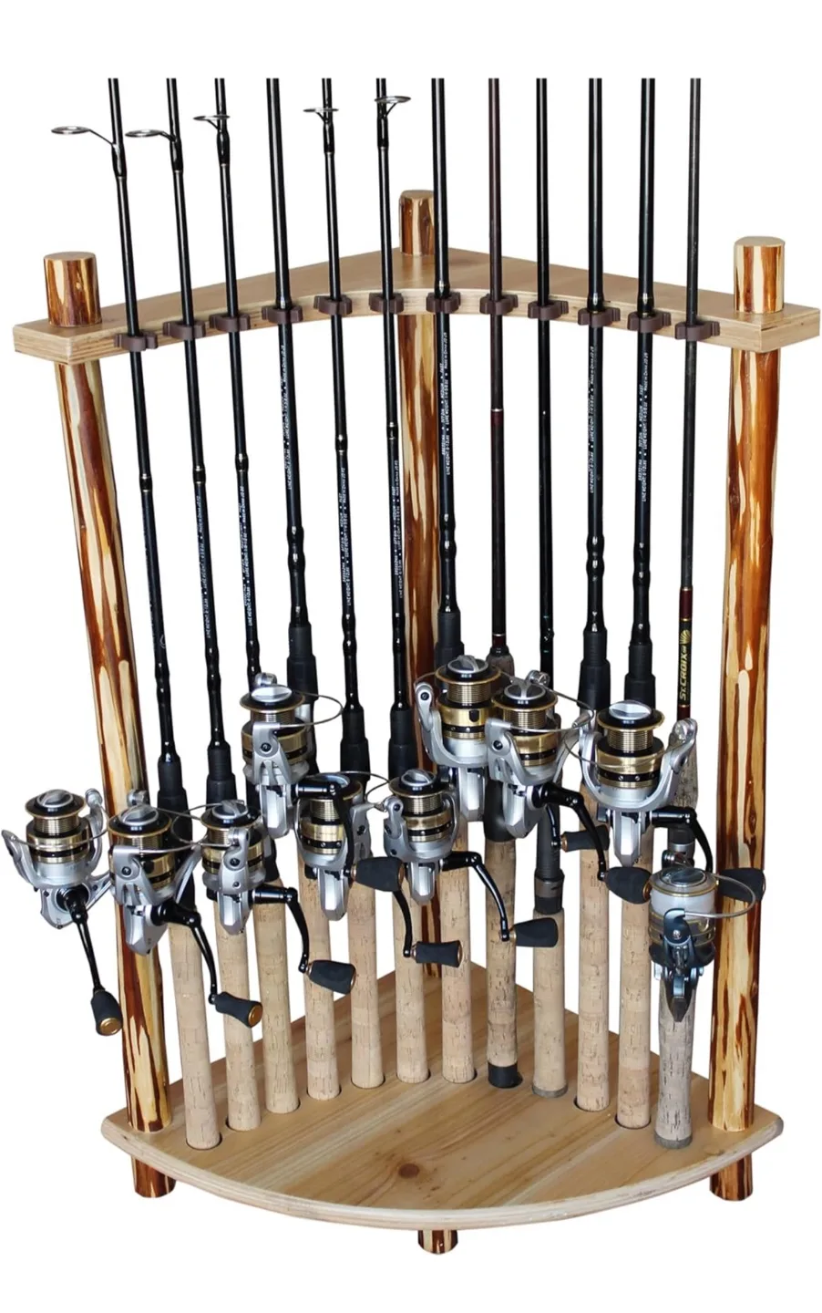 Wooden Fishing Rod Rack image indicator(2)