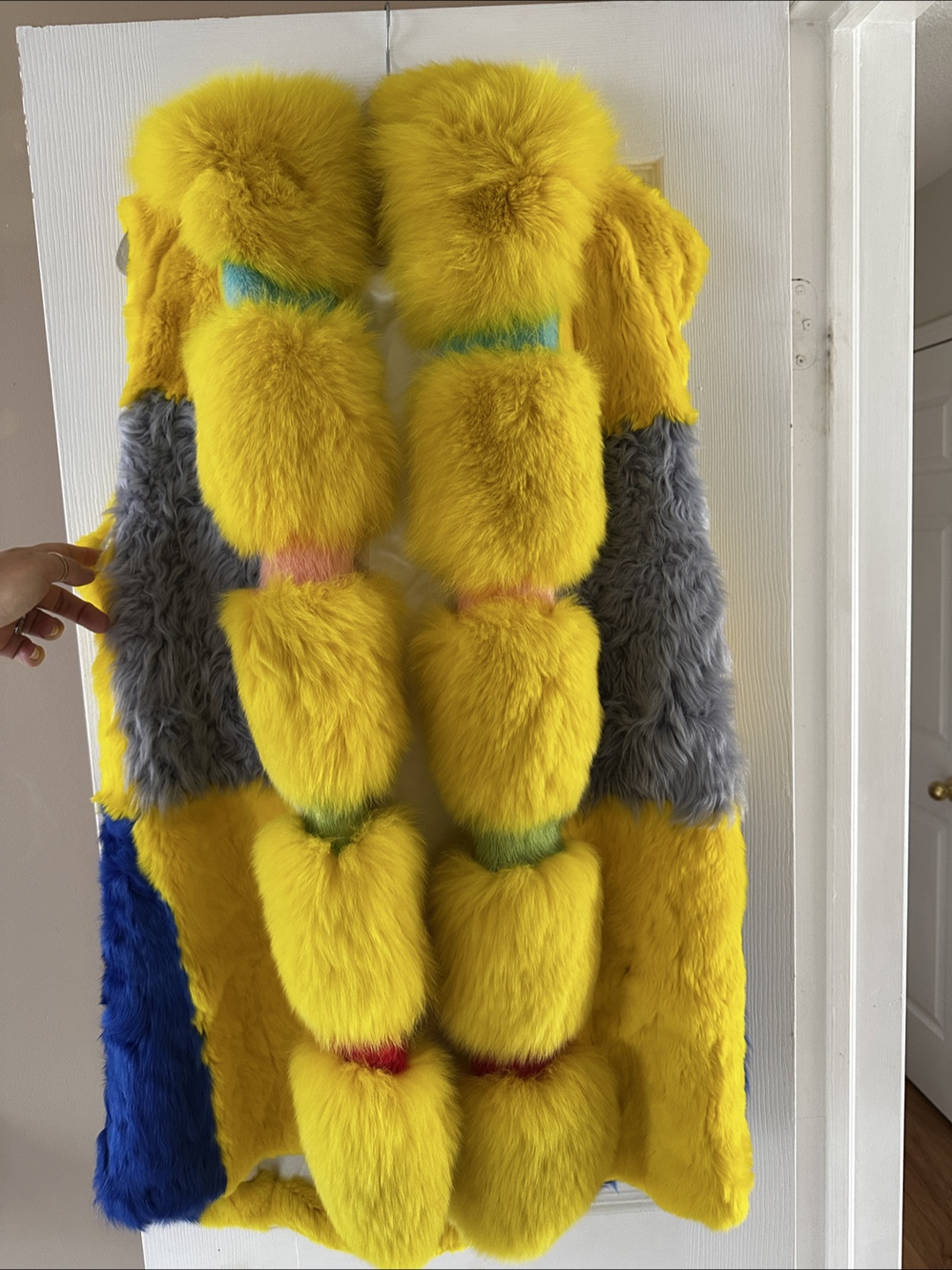 Colourful Real Fur Vest