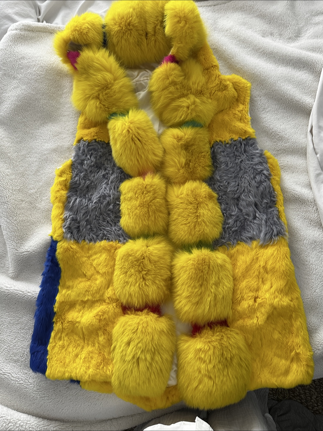 Colourful Real Fur Vest - photo 2