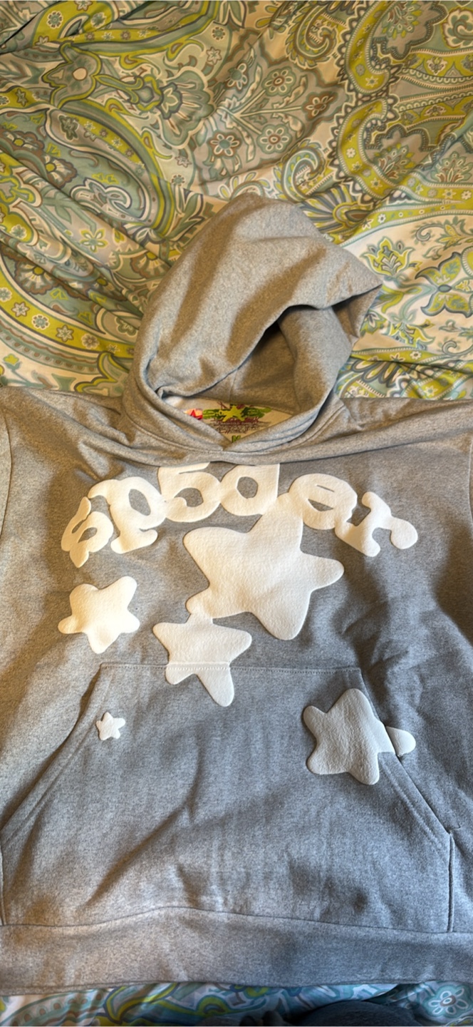 Grey Sp5der Hoodie