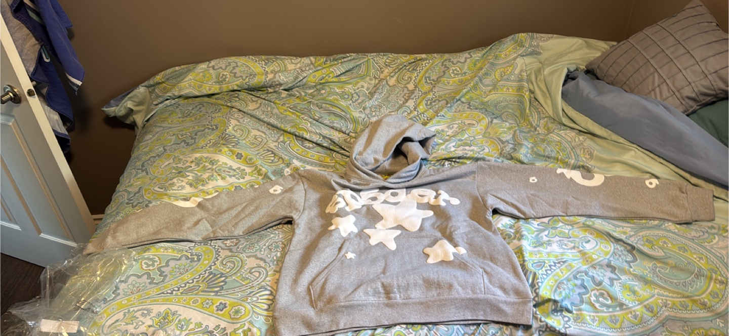 Grey Sp5der Hoodie - photo 2
