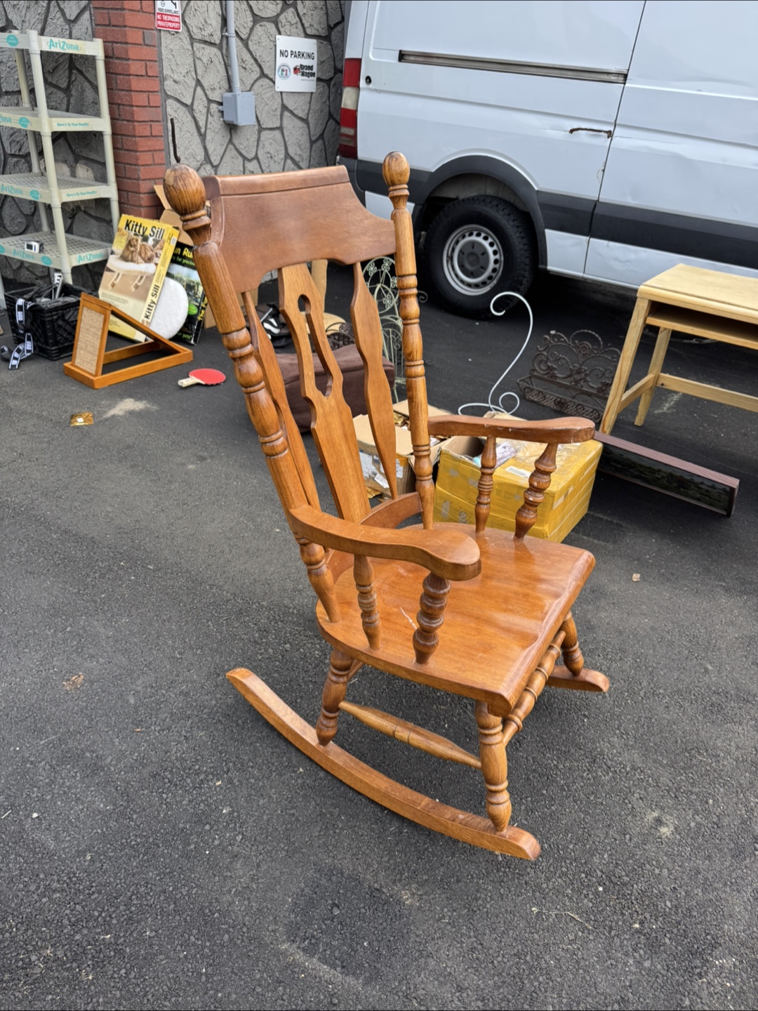 Wooden Rocking Chair - photo 2