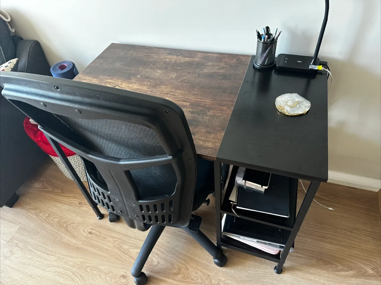 Small Computer Desk with Chair thumbnail