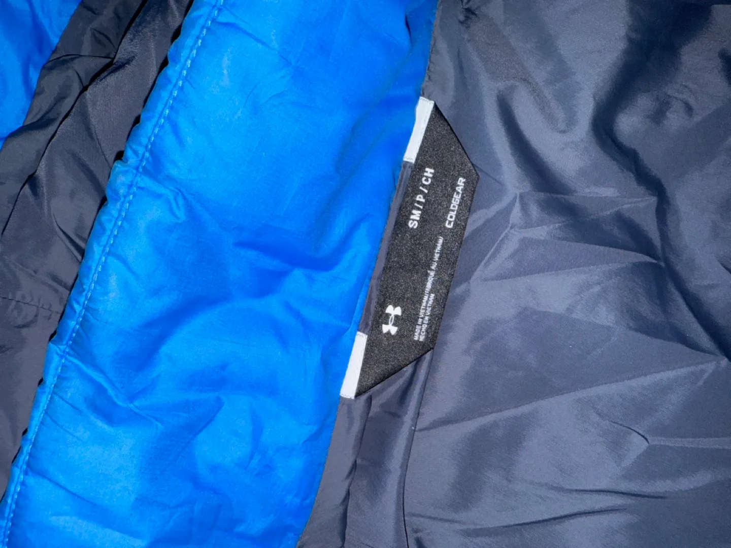 Under Armour Blue Padded Jacket with Hood image indicator(2)