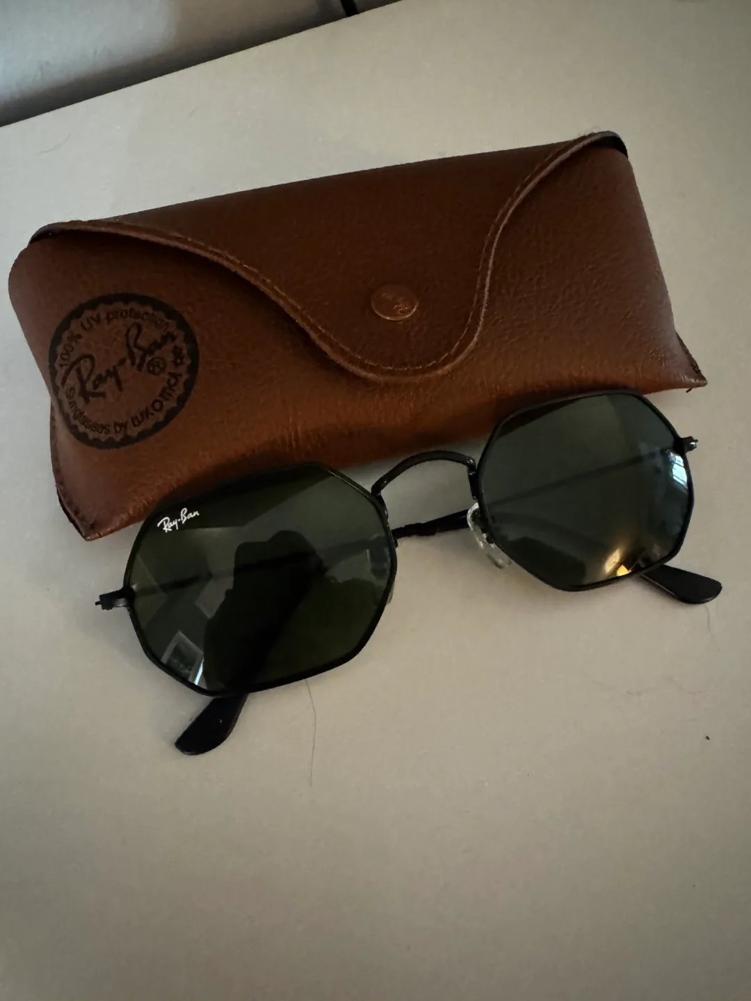 Octagon Raybans - Black/Green thumbnail