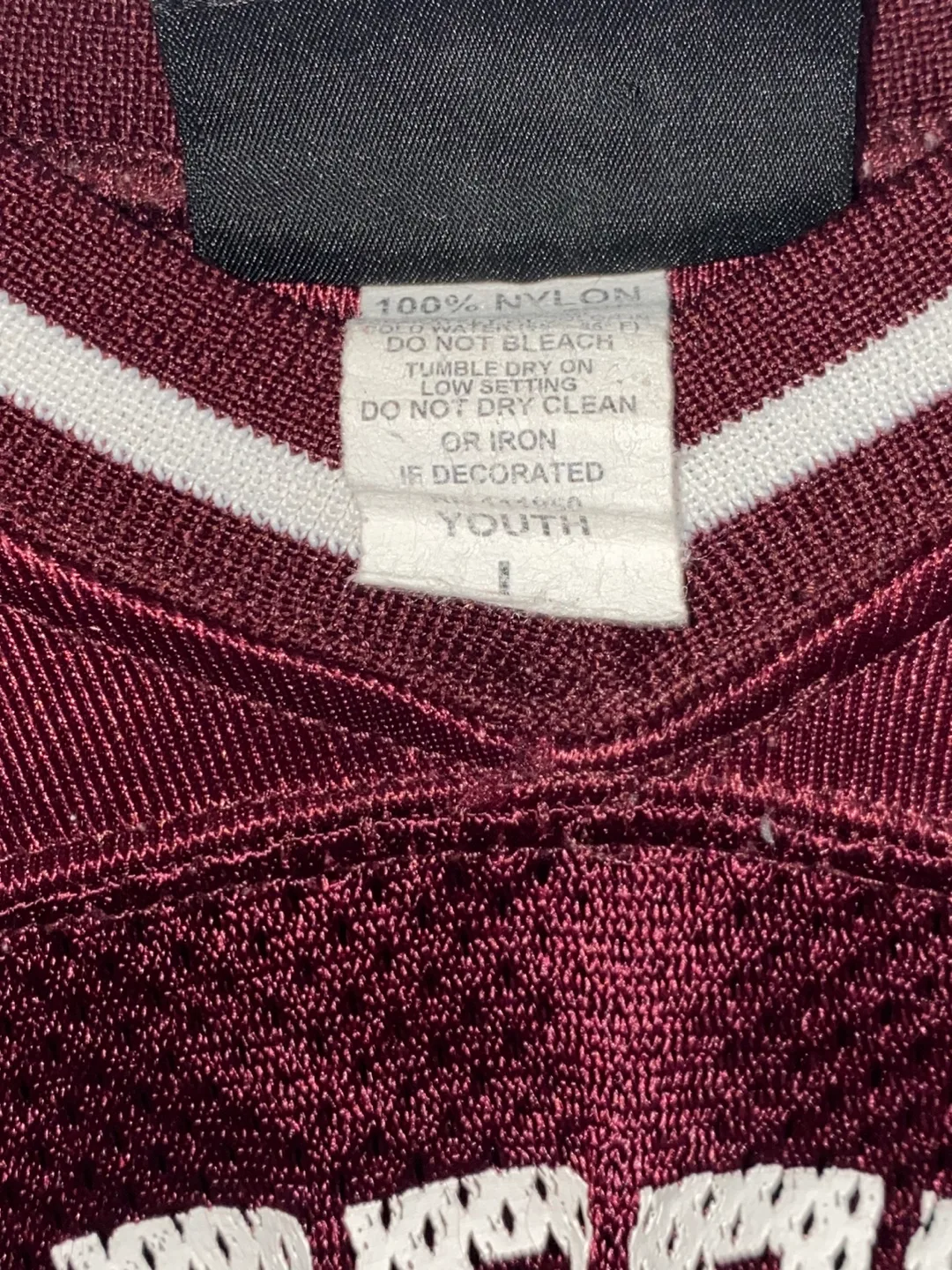 #22 Maroon Football Jersey Youth Large image indicator(4)