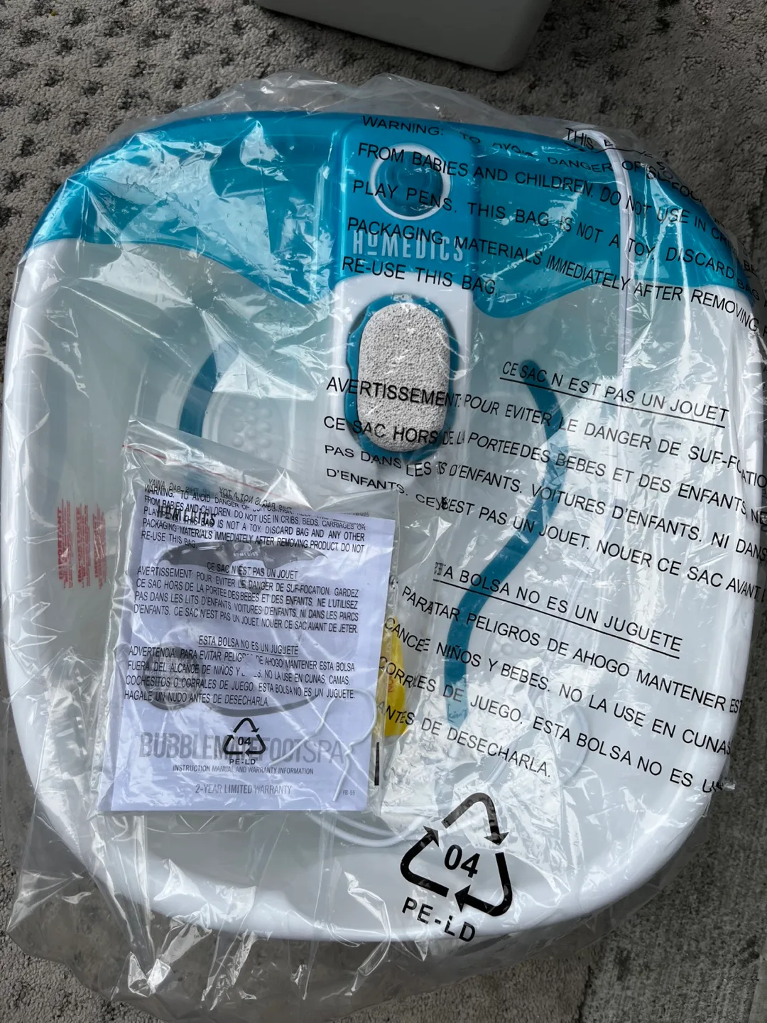 HoMedics Bubble Mate Foot Spa image indicator(2)