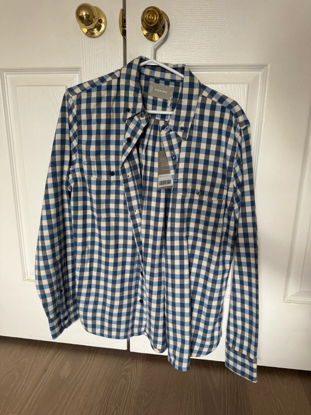Everlane Plaid Button Up Shirt M thumbnail