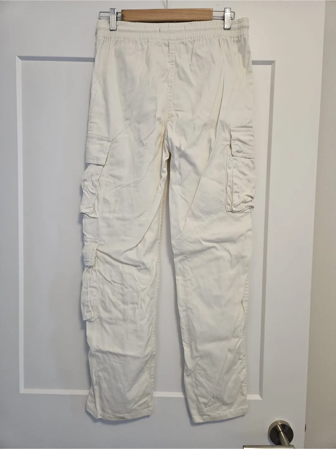Cream Coloured Cargo Pants image indicator(3)