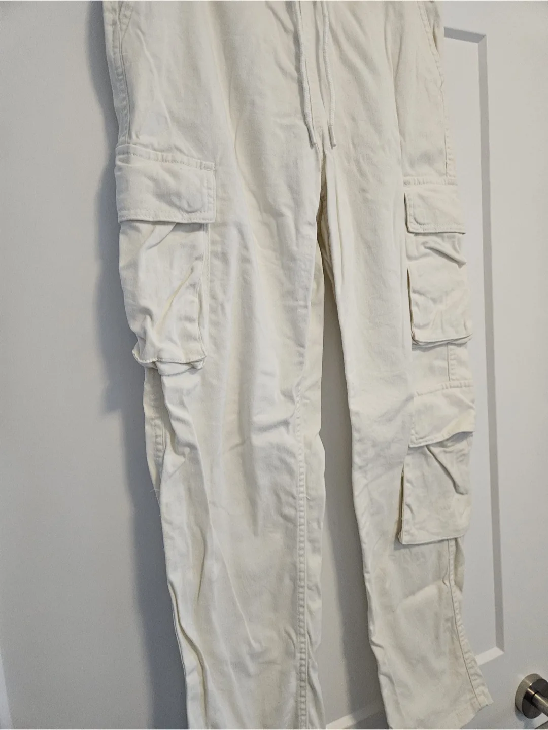 Cream Coloured Cargo Pants image indicator(4)
