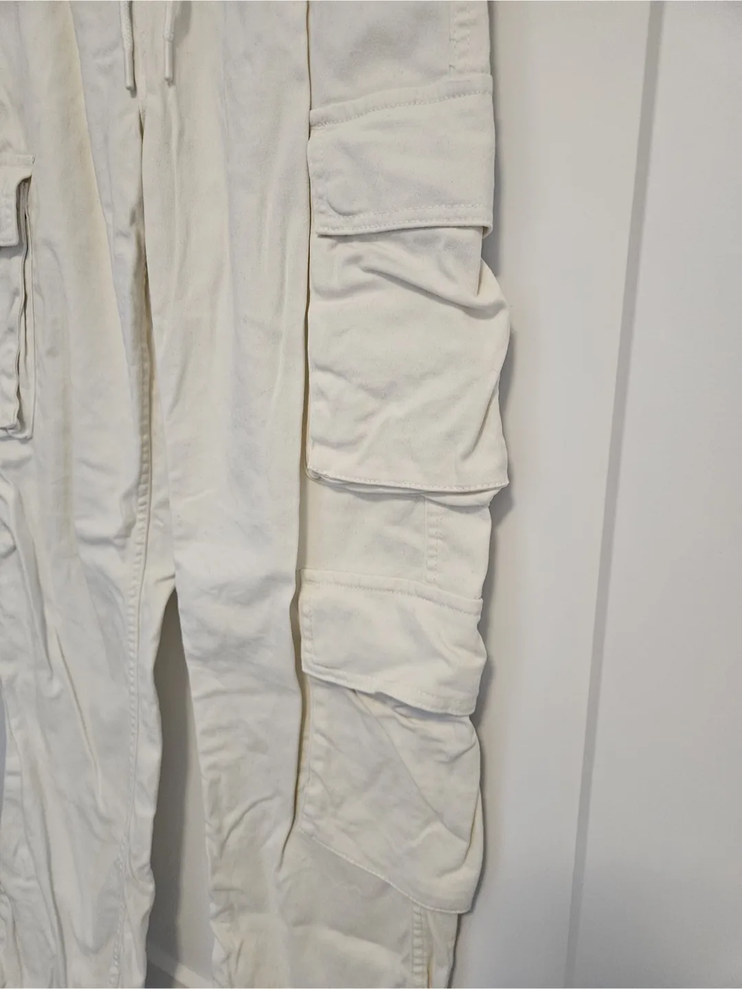 Cream Coloured Cargo Pants image indicator(2)