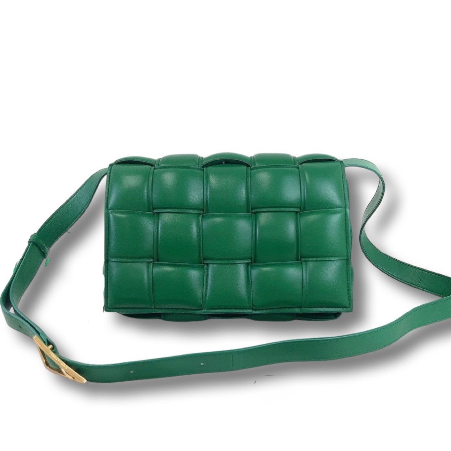 Green Woven Shoulder Bag