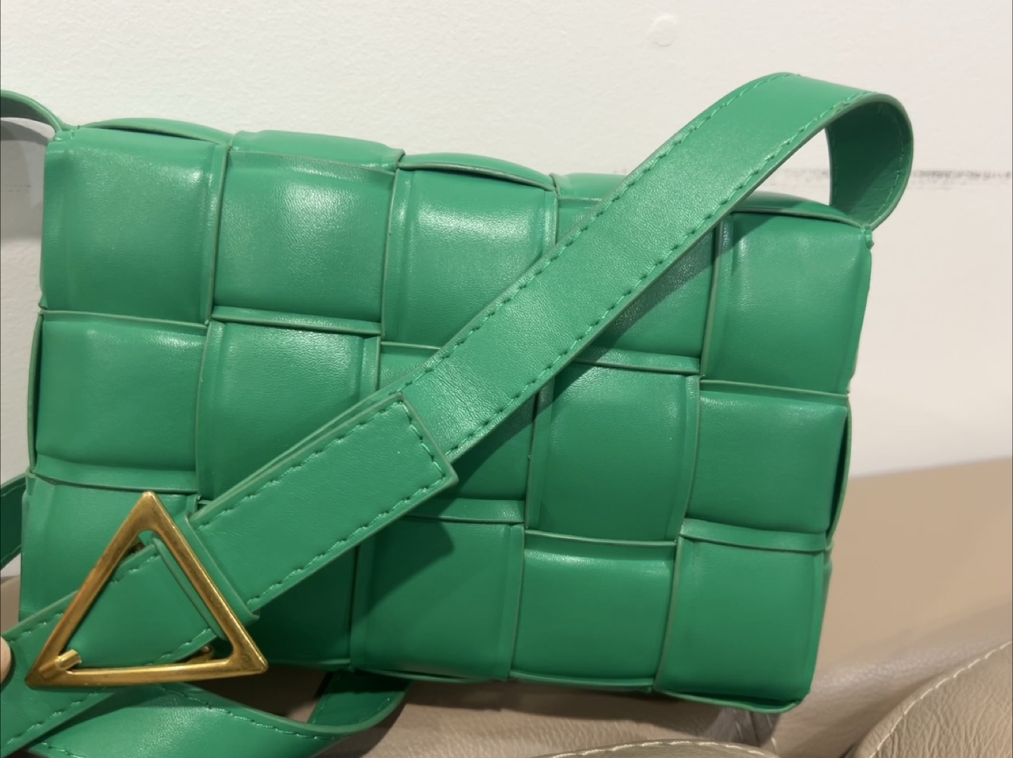 Green Woven Shoulder Bag - photo 5