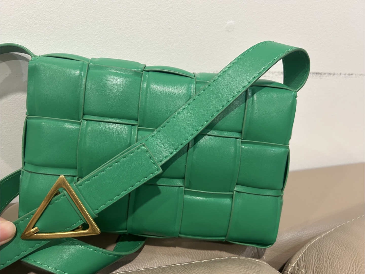 Green Woven Shoulder Bag - photo 2