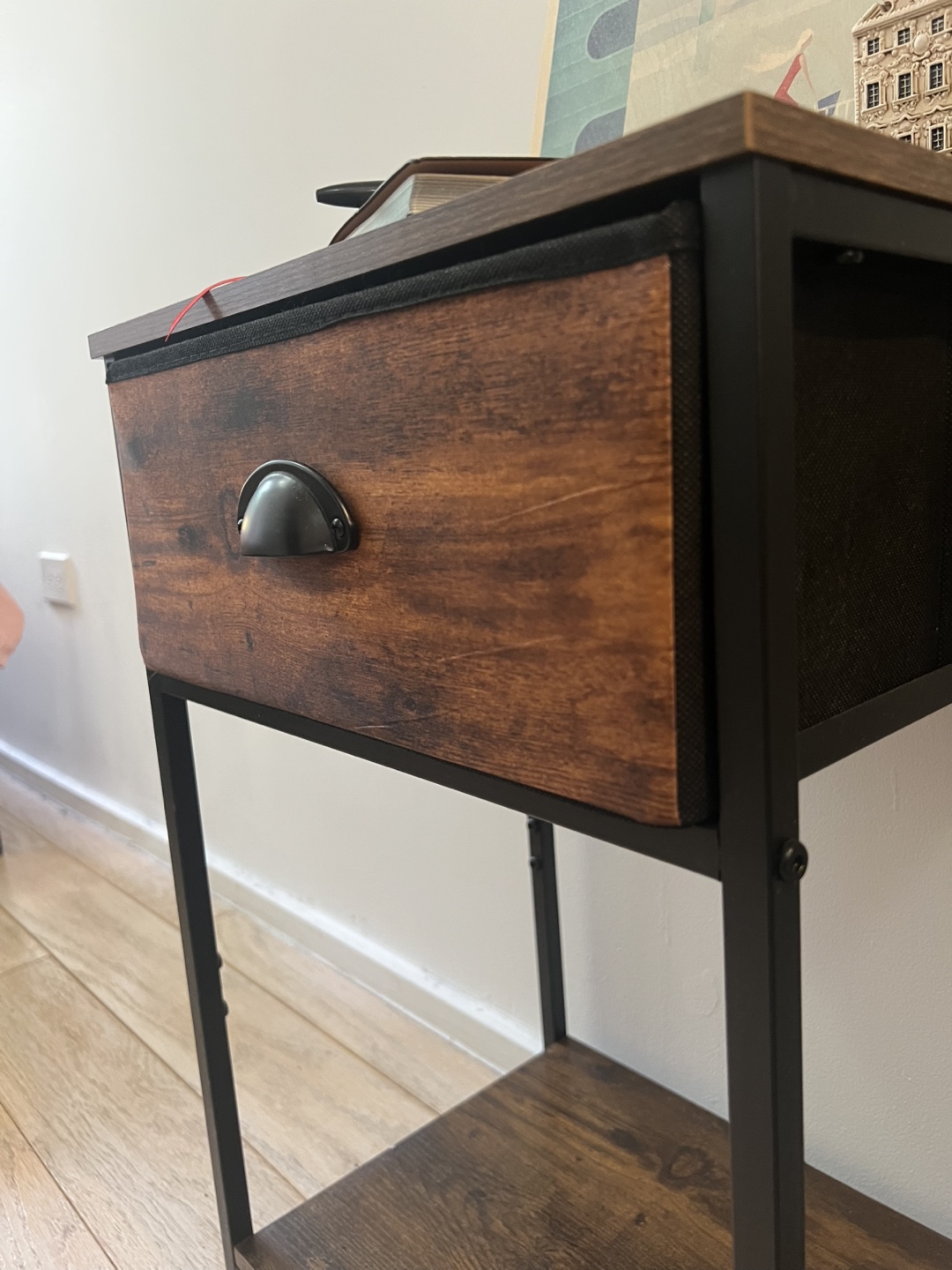 Rustic Nightstand with Drawer - photo 3