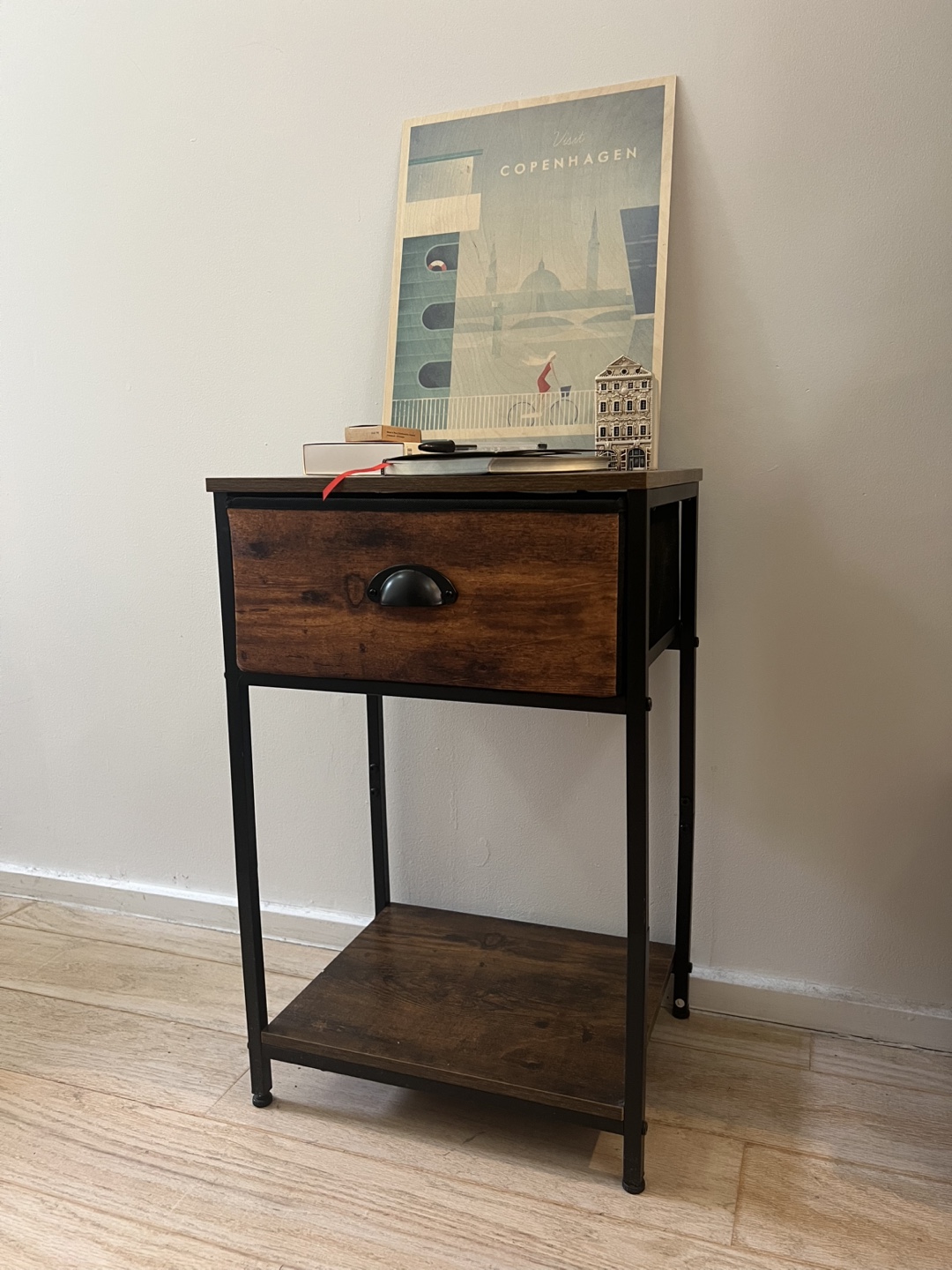 Rustic Nightstand with Drawer
