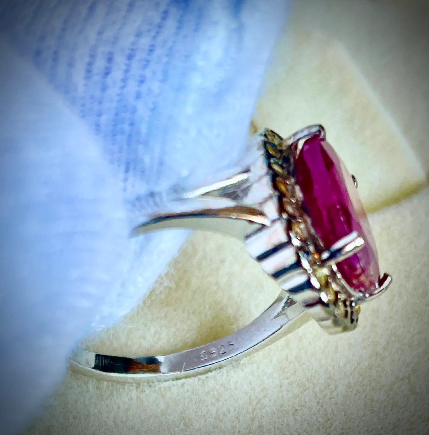 Ruby and Yellow Sapphire Ring and Earrings Jewelry image indicator(5)