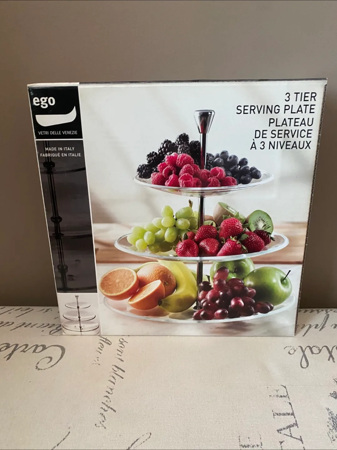 3-tier serving plate, made in Italy - brand new. thumbnail