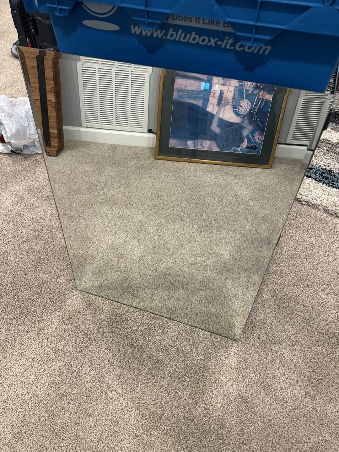 Large Frameless Mirror