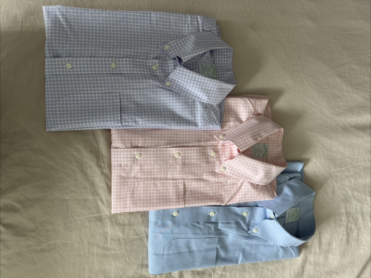 3 Brooks Brothers Dress Shirts 14.5 Slim Fit + 2 free shirts - photo 2