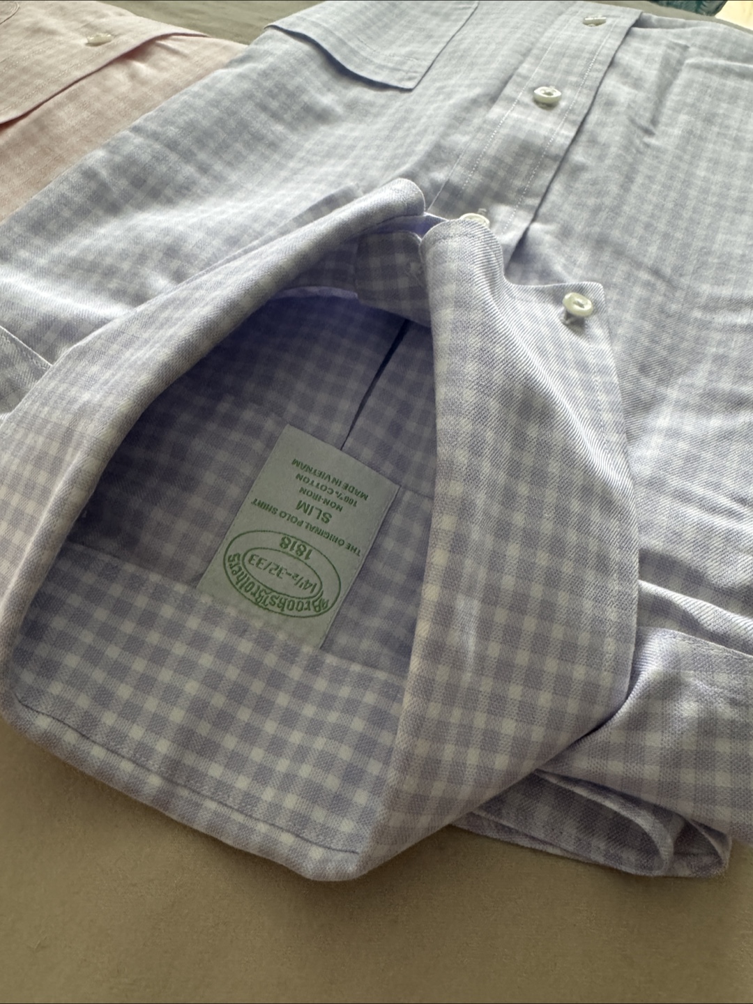 3 Brooks Brothers Dress Shirts 14.5 Slim Fit + 2 free shirts - photo 5