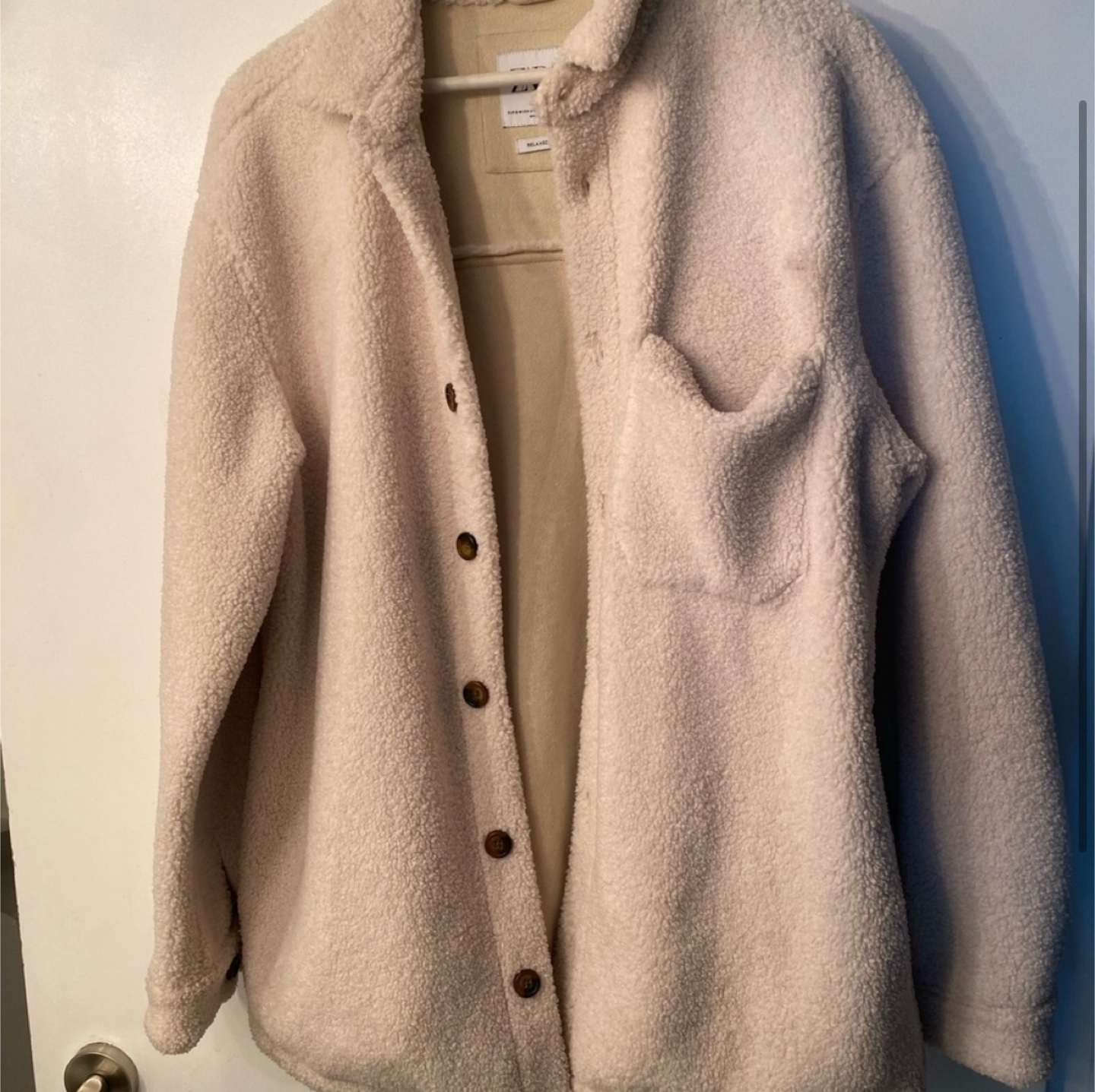 Men’s Zara Cream Sherpa Jacket - photo 3