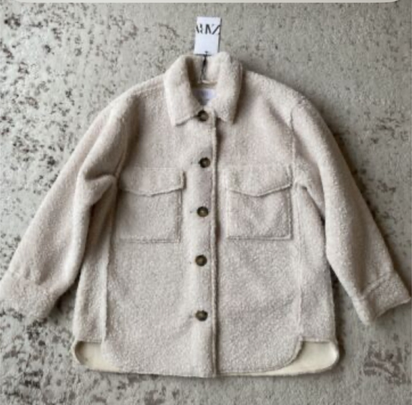 Men’s Zara Cream Sherpa Jacket