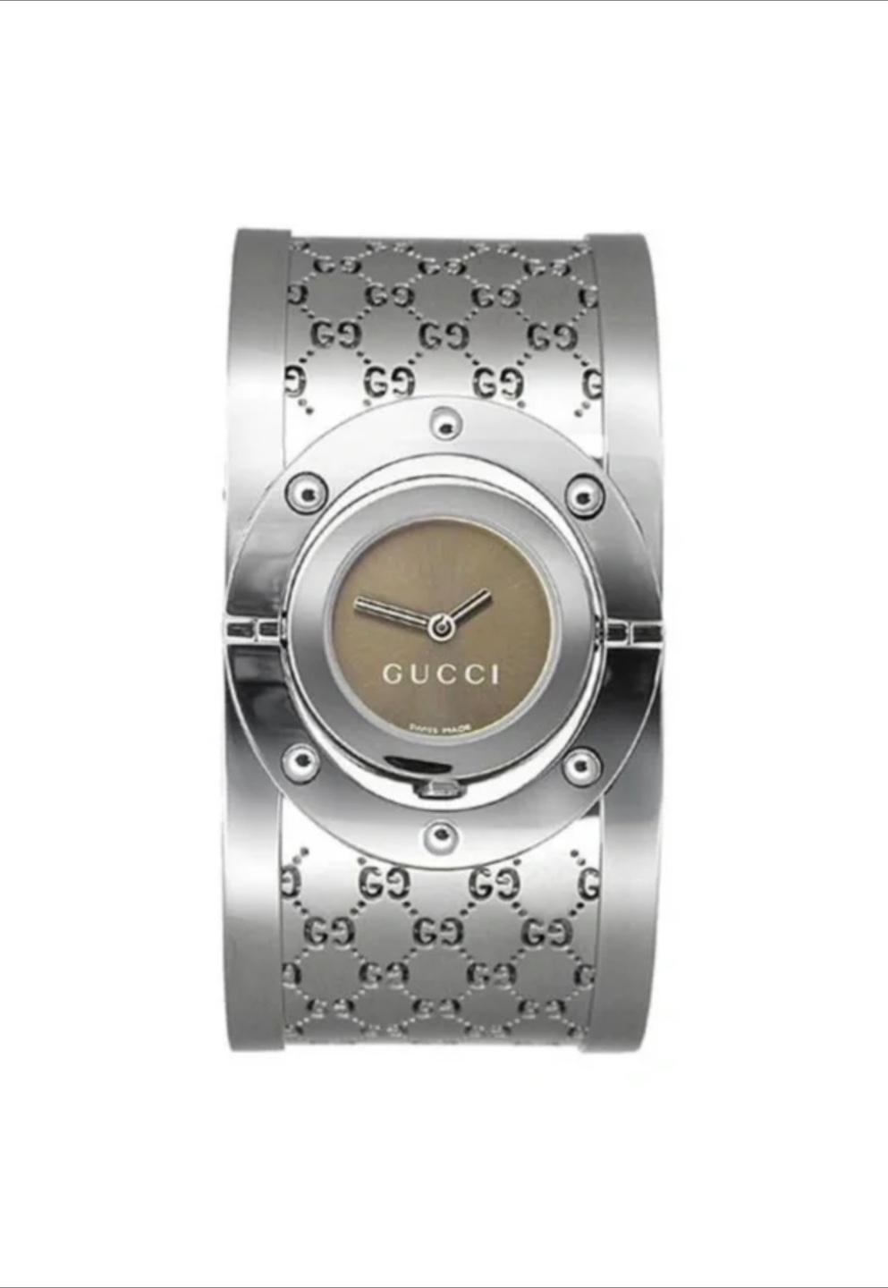 Gucci Women's Watch silver wide bangle style. - photo 3