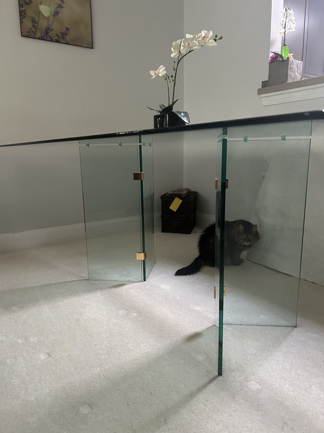 Glass Table with glass legs - photo 3