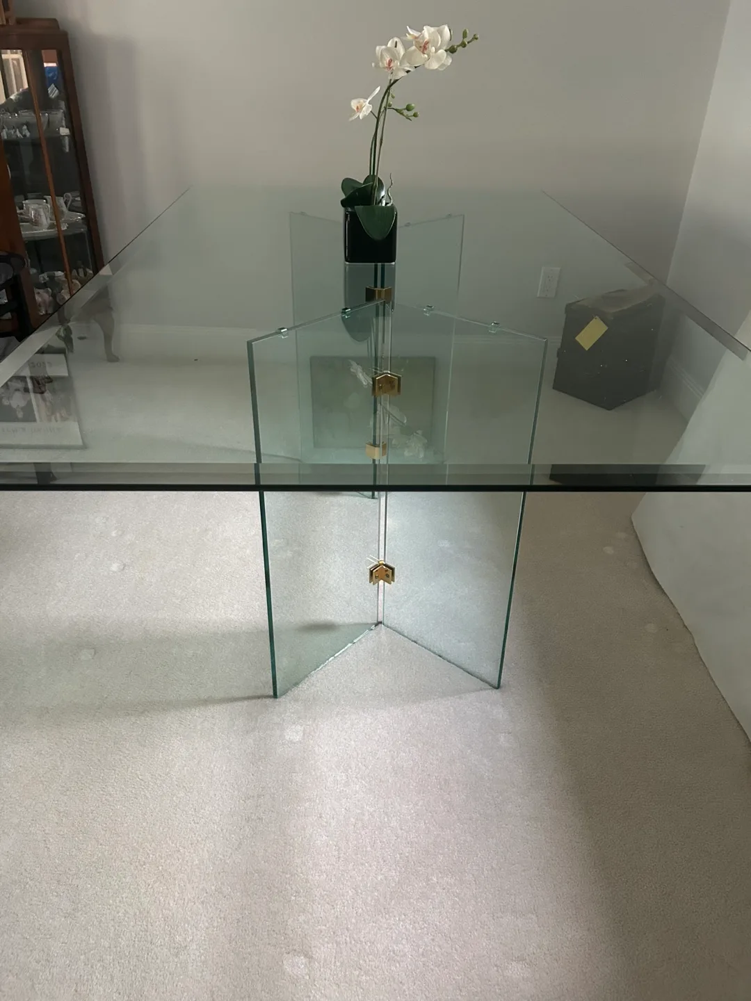 Glass Table with glass legs image indicator(2)