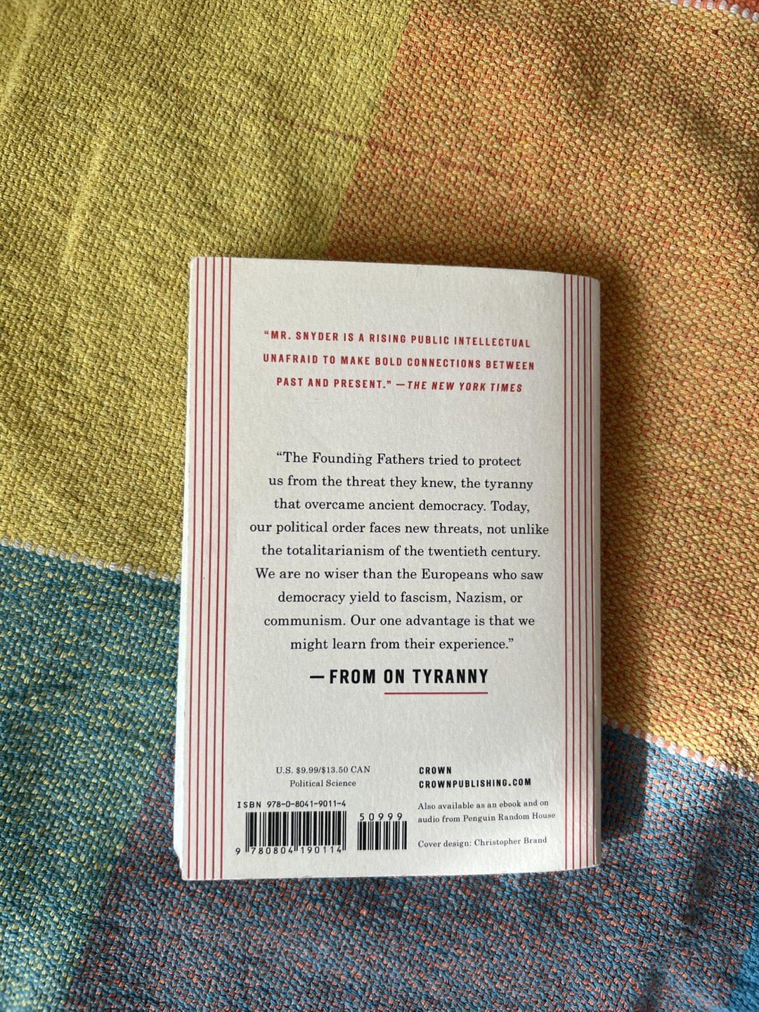 On Tyranny by Timothy Snyder - photo 3
