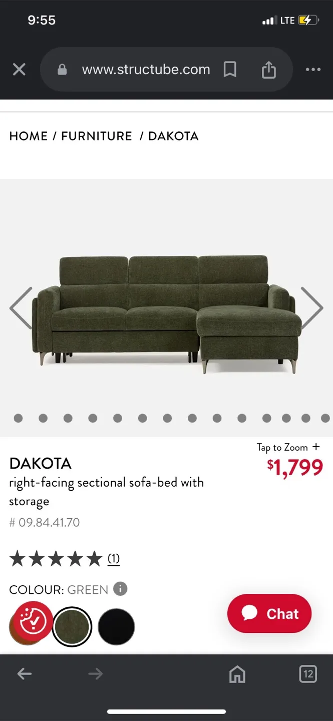 Dakota Sectional Sofa Bed image indicator(5)