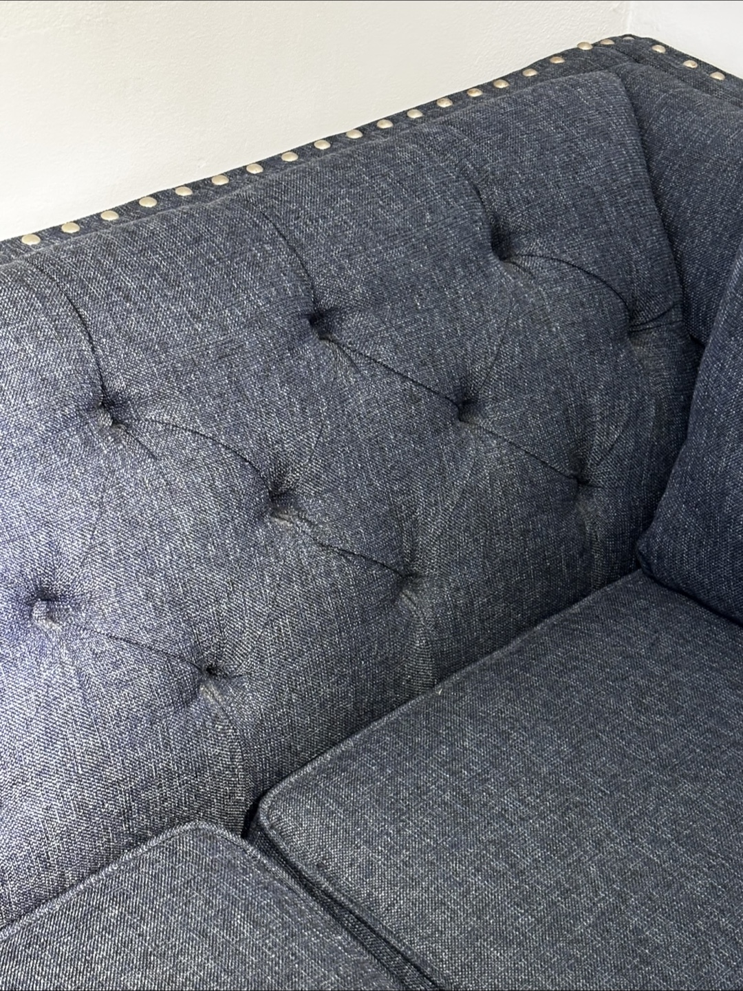 Bob’s Furniture Scarlette Blue Loveseat - photo 4