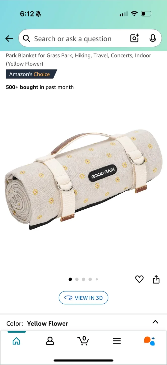 Rolled up picnic blanket thumbnail