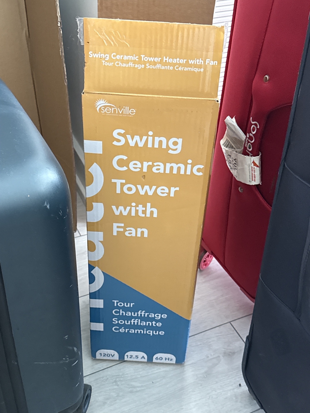 Senville Swing Ceramic Tower Heater with Fan