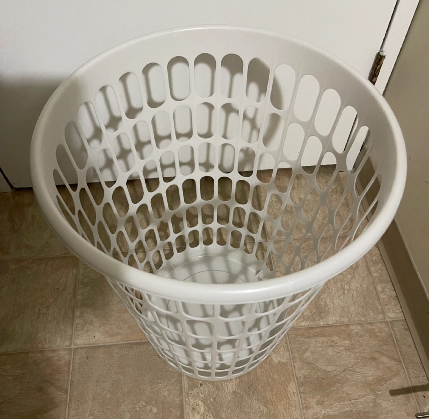 Brand New White Plastic Laundry Basket - photo 2