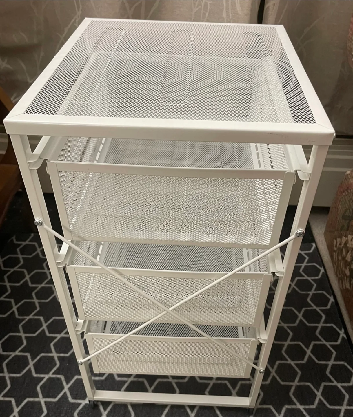 IKEA White Metal Rolling Cart image indicator(3)