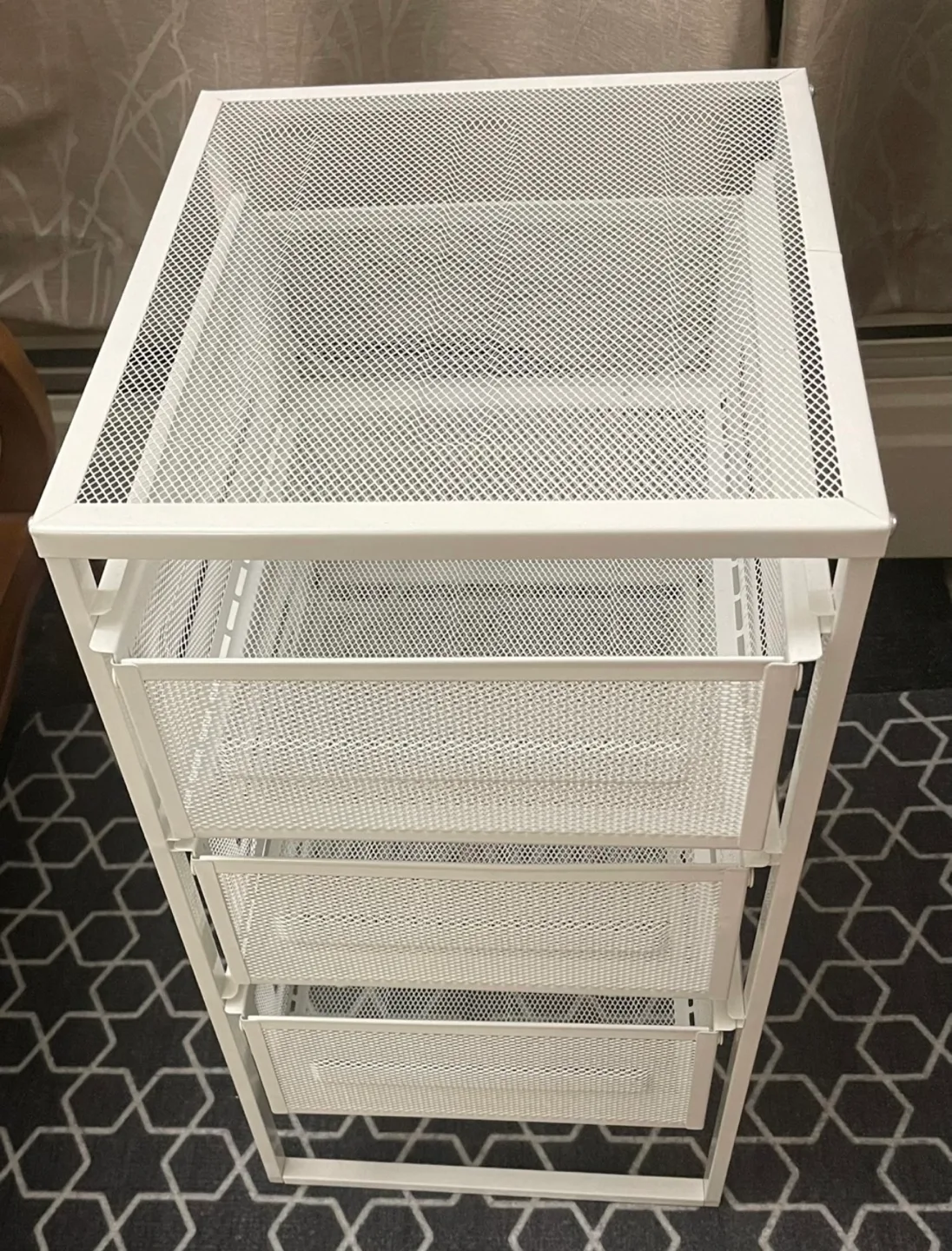 IKEA White Metal Rolling Cart image indicator(2)