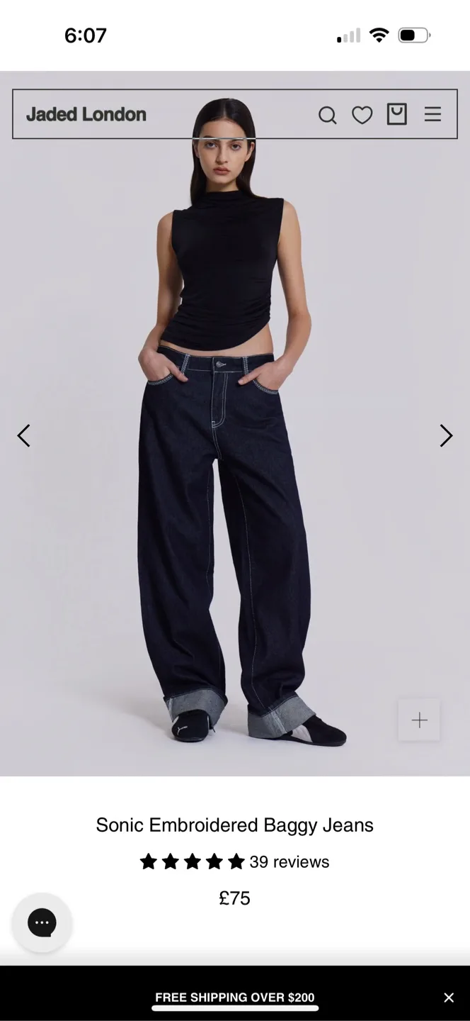 Jaded london women Baggy Jeans image indicator(3)