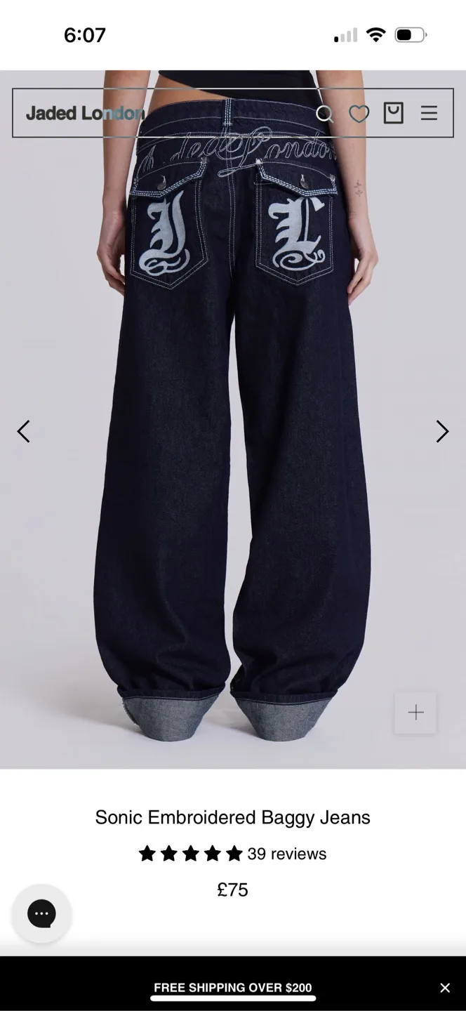 Jaded london women Baggy Jeans image indicator(4)