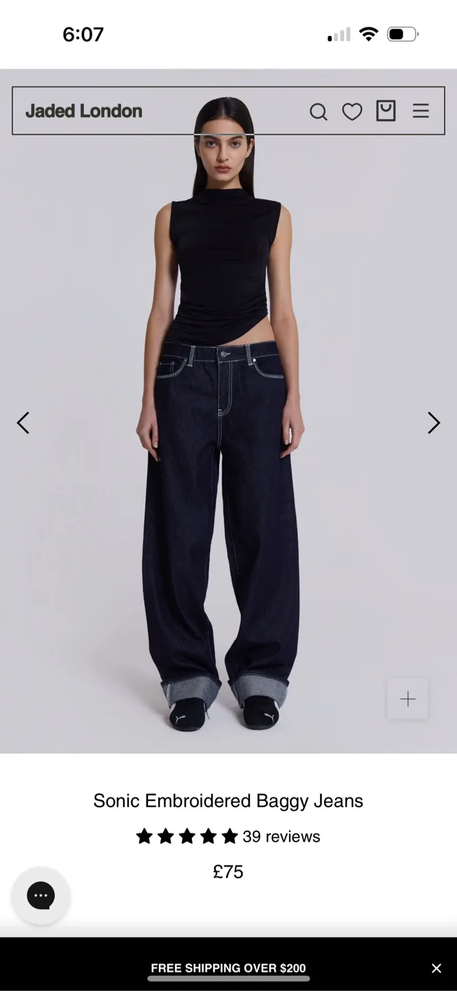 Jaded london women Baggy Jeans image indicator(2)