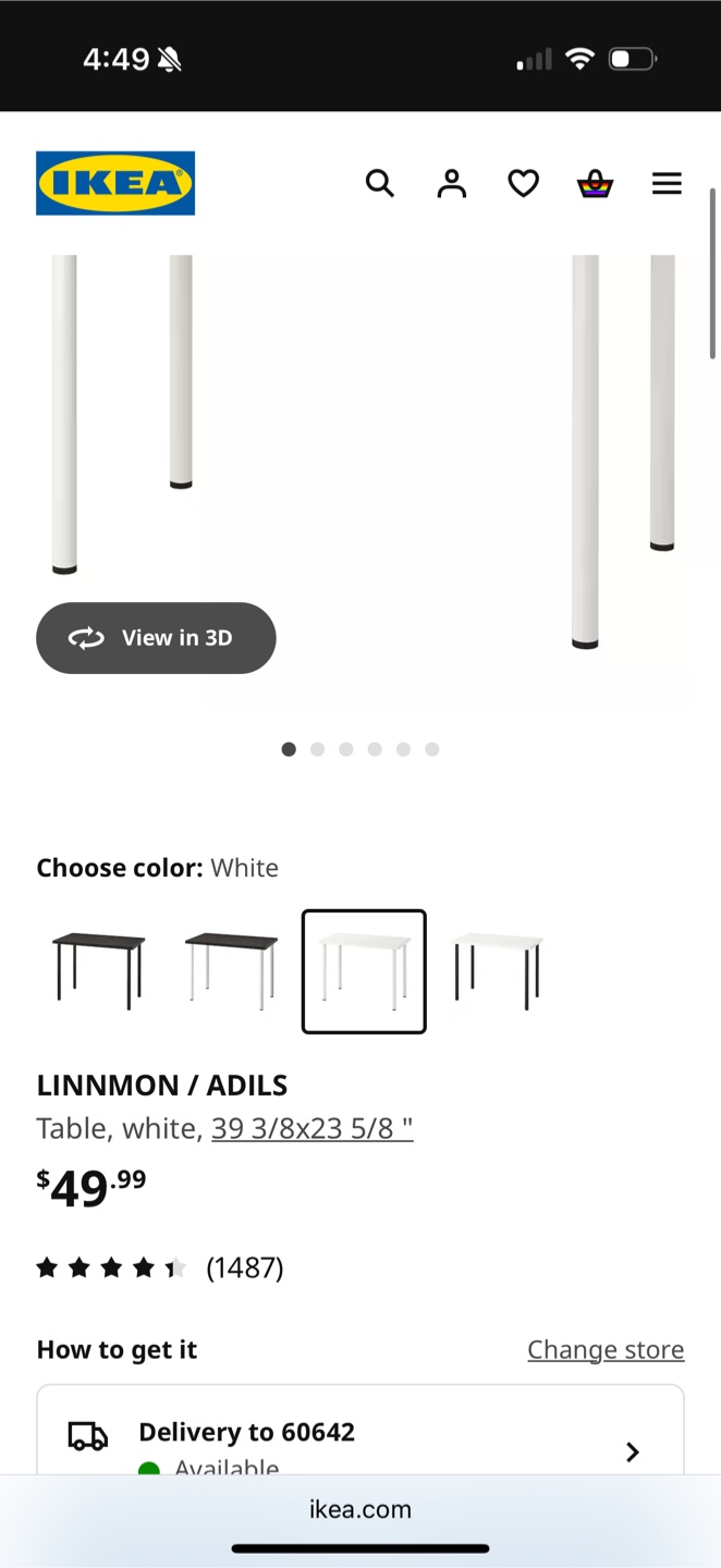 IKEA White desk/table - photo 3