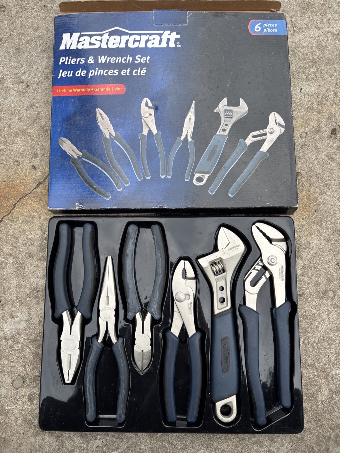 Mastercraft Pliers & Wrench Set - 6 Pieces