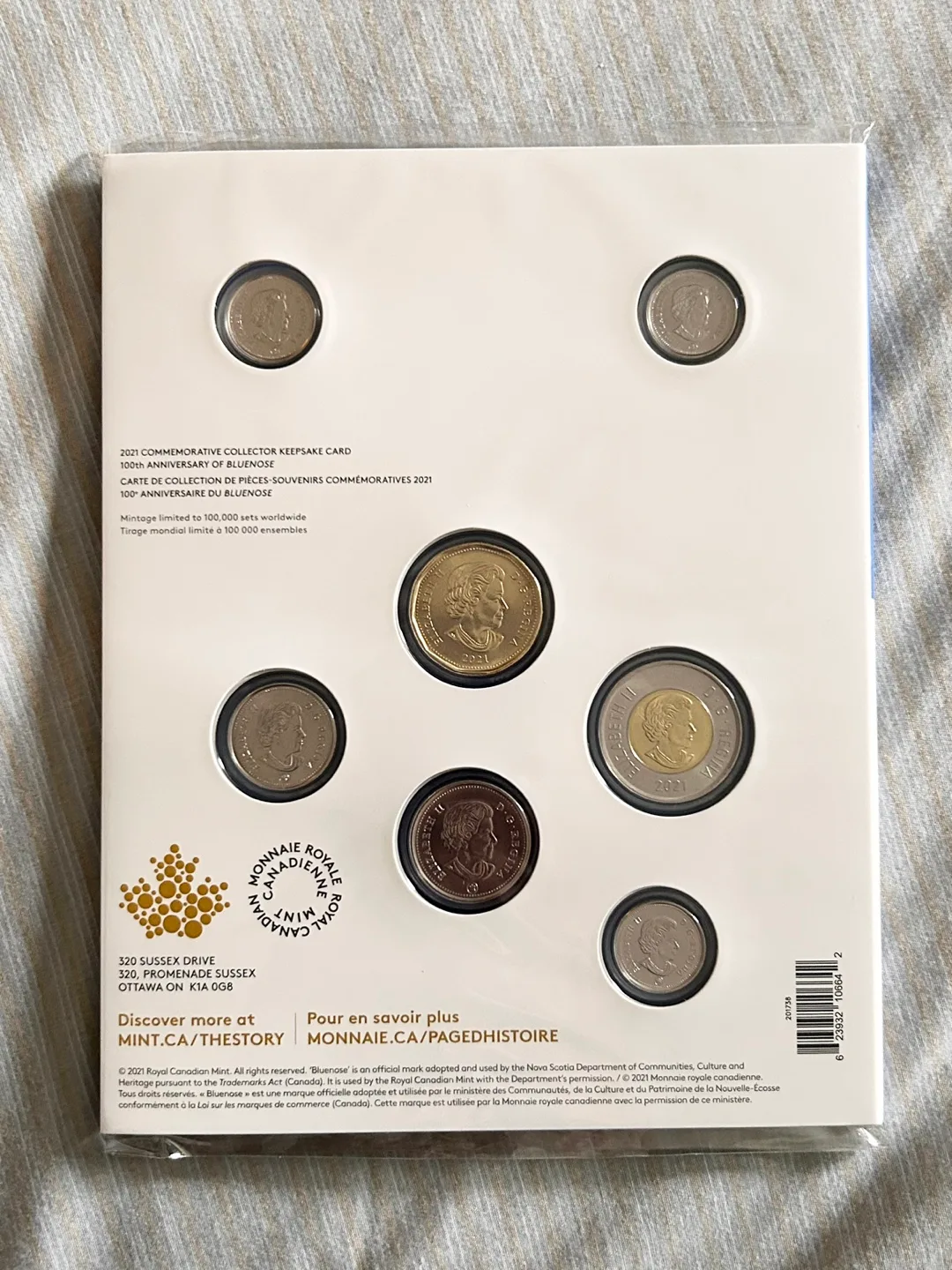 2021 Royal Canadian Mint 100th Anniversary of Bluenose Collector image indicator(2)
