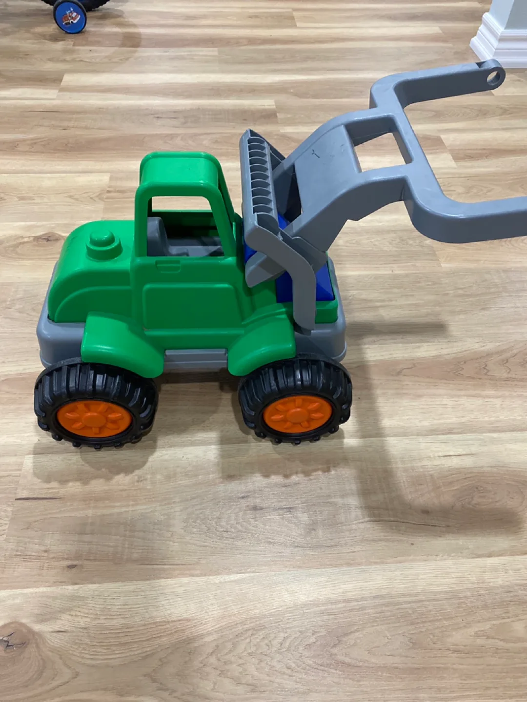 Green and Grey push Toy Truck thumbnail
