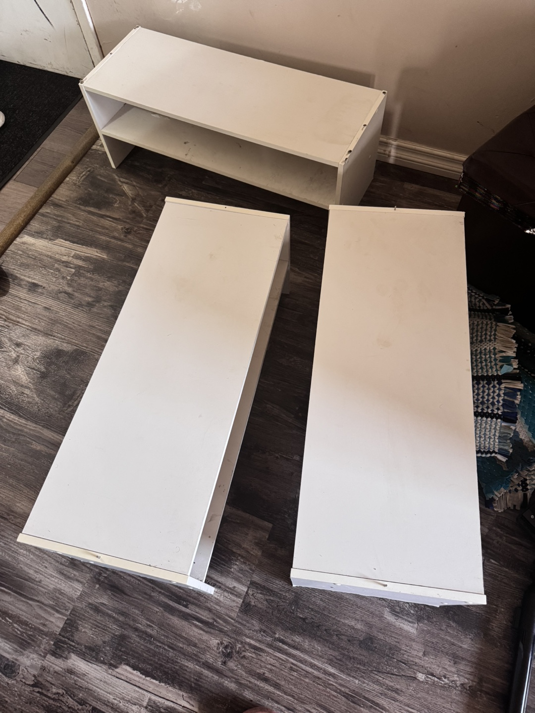 White Storage Shelves Set - photo 2