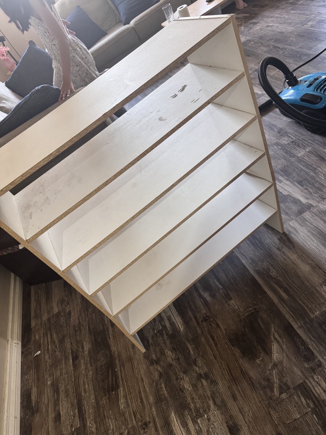 White Storage Shelves Set