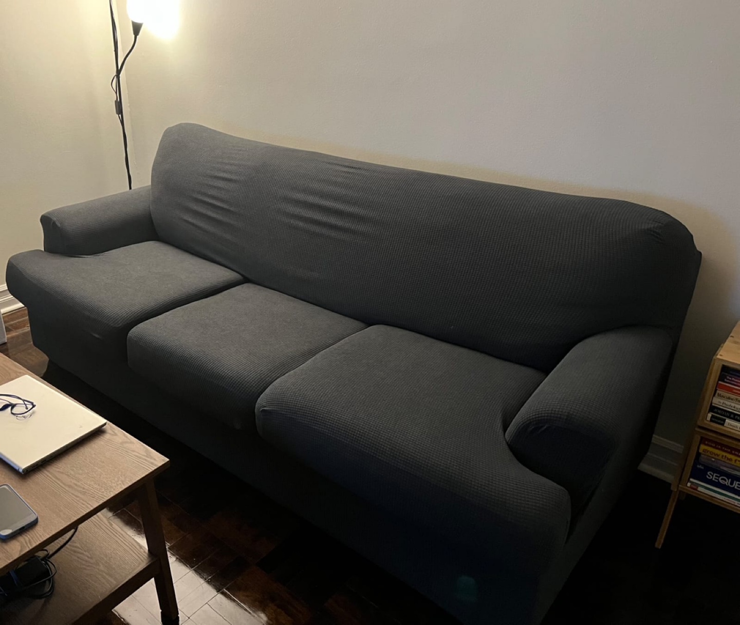 Grey Couch- Open to negotiation - Moving Out Sale